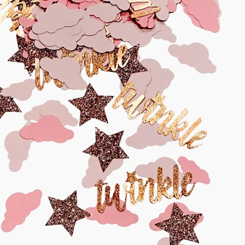 Cloud and Stars Confetti Twinkle Twinkle Little Star Confetti Stars Party Decor
